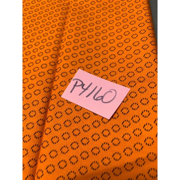 Vintage 2002 Pennsylvania Plate Cotton Fabric 1/2 Yard  Orange with Black Circle - Picture 5 of 5